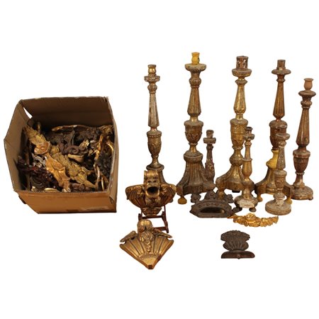 Lotto di torceri ed elementi