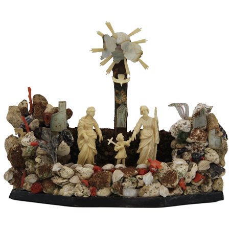 Maestro trapanese del secolo XVIII "Sacra famiglia"