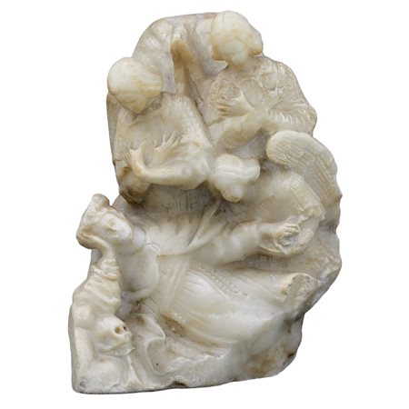 Scultore siciliano del secolo XVIII "Santa Rosalia contornata da angeli"