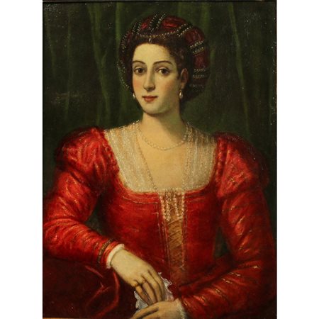 Cerchia di Paolo Veronese "Figura di dama"