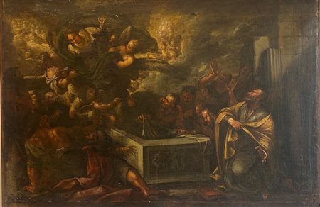 Scuola napoletana del secolo XVII "Annunciazione"