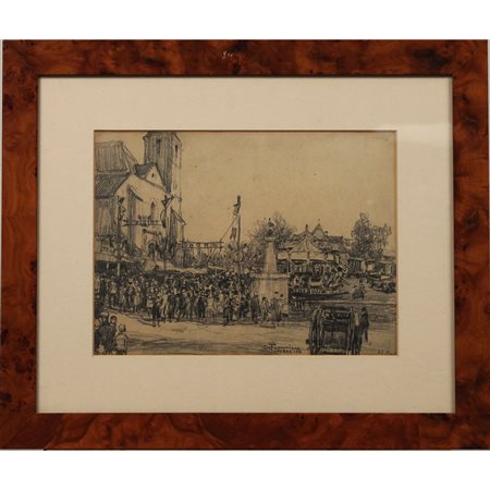 Pietro De Francisco (1873/1969) "Fiera di Vayrac"