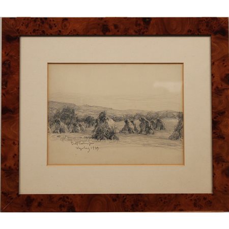 Pietro De Francisco (1873/1969) "Covoni, Vezelay 1939"