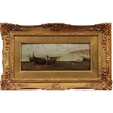 Antonino Leto (1844/1913) "Rammagliatori di reti"