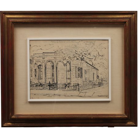 Orfeo Tamburi (1910/1994) "Casa fra gli alberi"