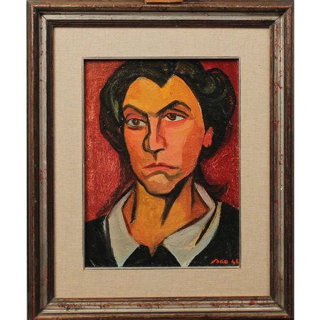 Saro Mirabella (1914/1972) "Testa di donna"