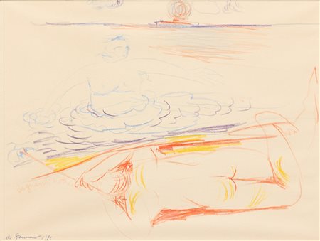 MIMMO GERMANA' Bagnanti notturni, 1982