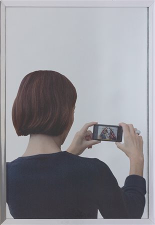 MICHELANGELO  PISTOLETTO Ragazza che fotografa, 2015