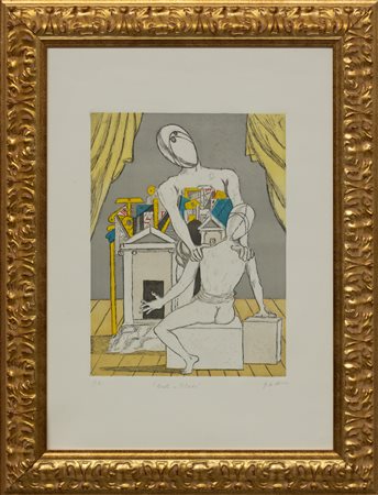 GIORGIO DE CHIRICO Oreste e Pilade, 1970
