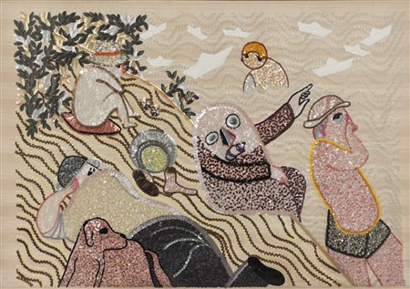 ENRICO BAJ La Baignade, 1972