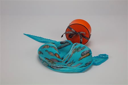 Hermès - Foulard plissé Aphorisme