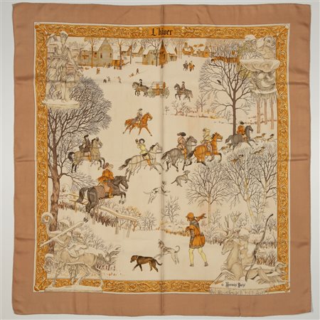 Hermès - Foulard L'Hiver , 1969