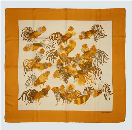 Hermès - Foulard Les Coqs, 1964