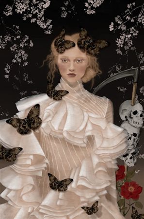 GATTO LUCREZIA SOFIA Milano (MB) 1997 La Morte 2024 Disegno digitale con...