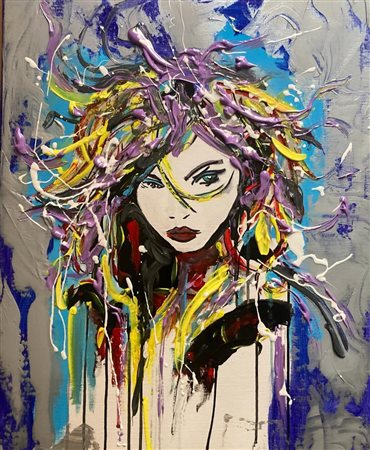 SCIUCCATI MASSIMILIANO Legnano (MI) 1969 Medusa 2024 acrilico 70,00x50,00...