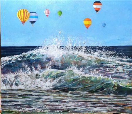 MINERA ROBERTO Trecate(no) (NO) 1963 La Forza del Vento 2025 acrilico su tela...