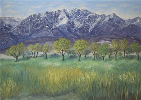 CANTINI FRANCA Barlassina (Milano) 1952 On the horizon 2010 olio su tela...