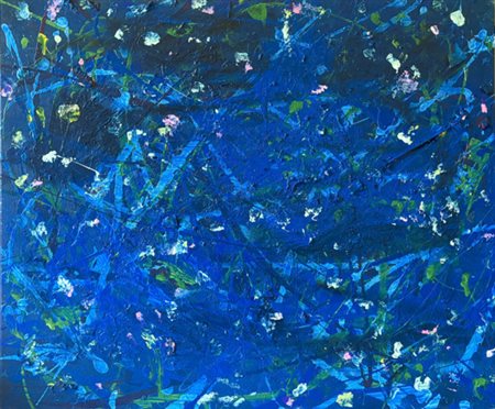 DE MARTINO GIULIA Piazza Armerina (EN) 1992 Blue Lake 3 2025 acrilico su tela...