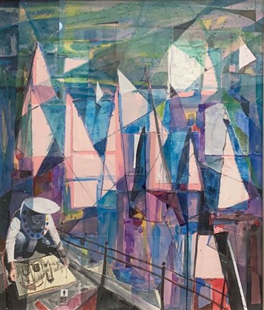 WC MAN Gabinetto (AL) 2016 Sailor Venice 2012 Tecnica mista 70,00x60,00...