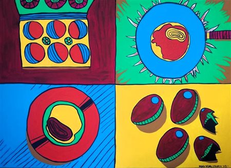 ARCONTE MARIACHIARA Terni (TN) 1983 La Fine Dell'Uovo 2019 Acrilico su tela...