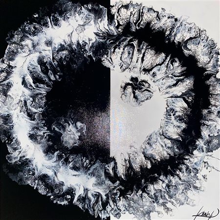 BAGA MARCO Saronno (Varese) Tao 2024 Acrilico su Tela 60,00x60,00x2,00...