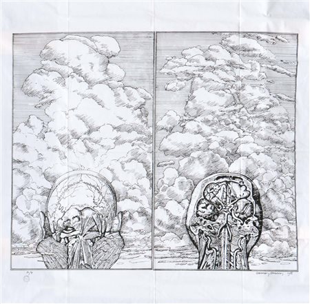 Geoffrey Hendricks (1931 - 2018) Senza titolo, 1988;Serigrafia su stoffa, 162...