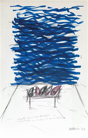 Eliseo Mattiacci (1940 - 2019) Progetto diapositiva del mare, 1973;+...