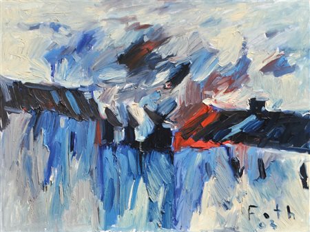 Detlev Foth (1959) Senza titolo, 2003;Olio su tela, 59 x 79,5 cm Firma e data...