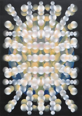Loris Grandi (1925) Galassia N. 4, 1980;Acrilico su tela, 70 x 50 cm Firma,...
