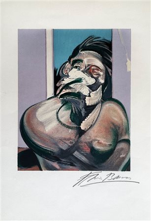 Francis Bacon (Dublino 1909 - Madrid 1992) Selbstporträt, 1966;Litografia a...