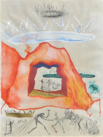 Salvador Dalì (Figueres 1904 - 1989) Le Creuset philosophal, 1976;Serigrafia...