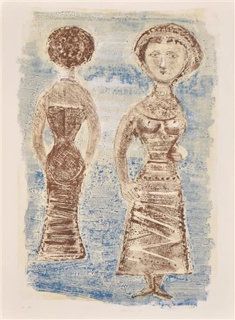 Massimo Campigli (Berlin/Berlino 1895 - Saint-Tropez 1971) Serata d’ottobre,...