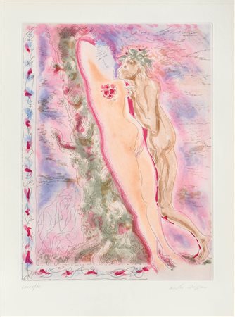 André Masson Daphnis und Chloe, 1973-1979;Acquatinta a col. su carta, 36 x...
