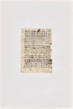 Jannis Kounellis (Piräus/Pireo 1936 - Rom/Roma 2017) Spartito,...