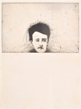 Jim Dine (1935) Rimbaud, Cool Impudence on His Part, 1973;Acquaforte su...