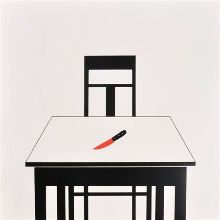 Zmago Jeraj (1937 - 2015) Senza titolo;Serigrafia a col. su carta, 50 x 49,5...