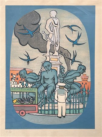 Giuseppe Viviani (San Giuliano Terme 1898 - Pisa 1965) Monumento ai quattro...