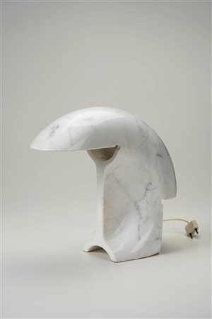 Tobia & Afra Scarpa Lampada da tavolo Biagio 282, 1968;Marmo bianco con...