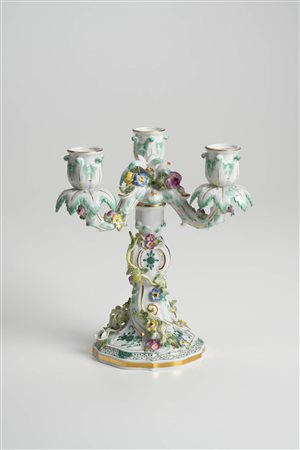 Meissen Porzellan/Porcellana Candeliere Meissen;