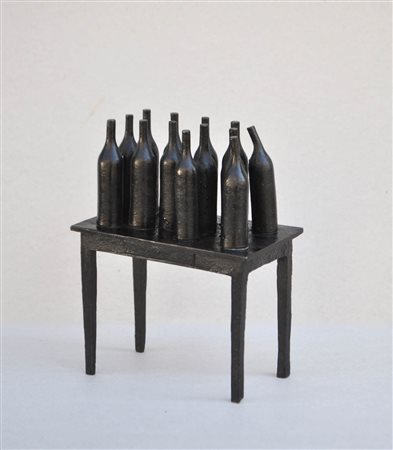 Mario Avati (Monaco 1921 - Paris/Parigi 2009) Tavolo con bottiglie,...