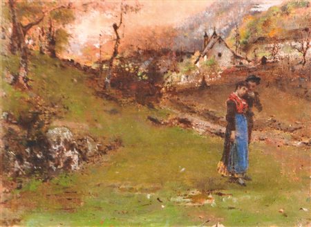 Eugenio Prati (Caldonazzo, Trient/Trentino 1842 - Caldonazzo 1907) Ritorno da...