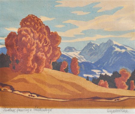 Engelbert Lap (Graz 1886 - Innsbruck 1970) Gamsberg e...