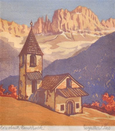 Engelbert Lap (Graz 1886 - Innsbruck 1970) San Cipriano con...