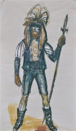 Hans Prünster (Riffian/Rifiano 1907 - Bozen/Bolzano 2005) Bozzetto per...