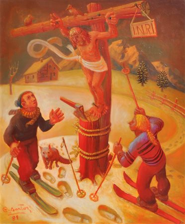 Carlo Sartori (Ranzo di Vezzano 1921 - Trient/Trento 2010) Il cristo degli...