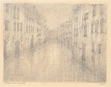 Paul Flora (Glurns/Glorenza 1922 - Innsbruck 2003) Tristezza veneziana;China...