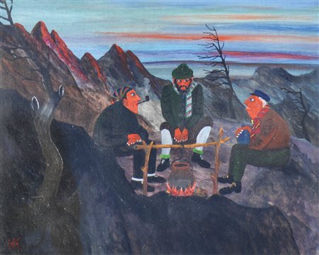 Hans Kompatscher (Völser Aicha 1906 -Bozen/Bolzano 1988) Tre gruppi etnici,...