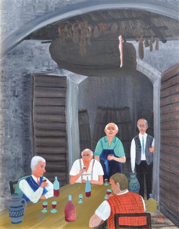 Hans Kompatscher (Völser Aicha 1906 -Bozen/Bolzano 1988) Degustazione di vini...