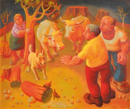 Carlo Sartori (Ranzo di Vezzano 1921 - Trient/Trento 2010) La pastorella e...