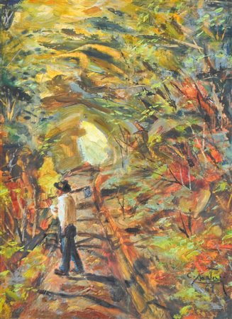 Carlo Sartori (Ranzo di Vezzano 1921 - Trient/Trento 2010) Boscaiolo,...